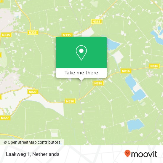 Laakweg 1 map