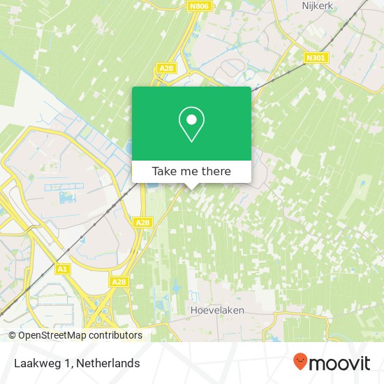 Laakweg 1 map