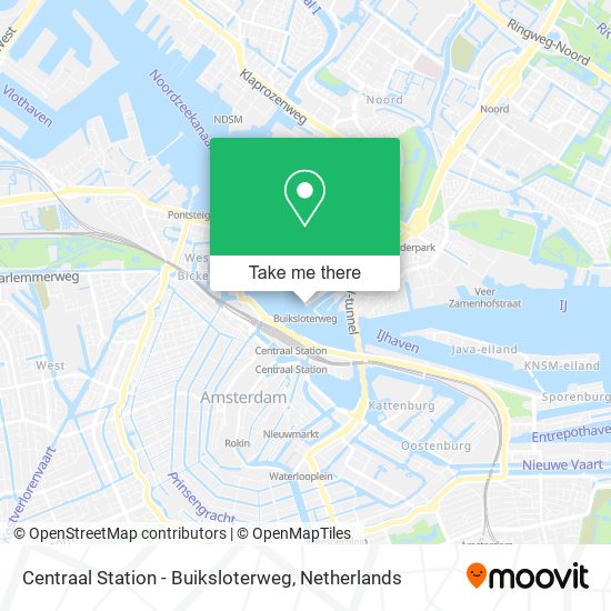 Centraal Station - Buiksloterweg map