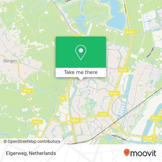 Elgerweg map