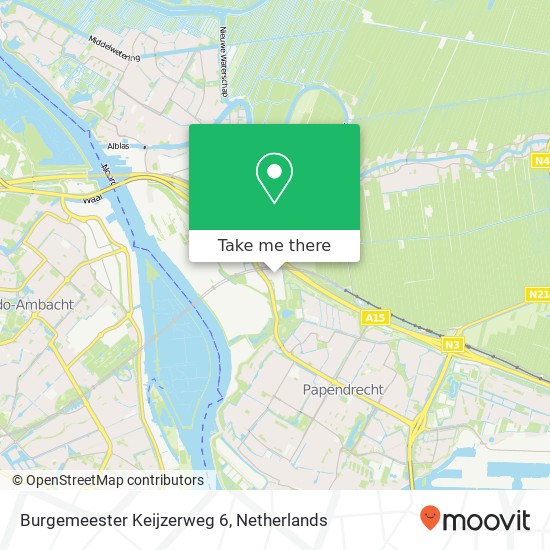 Burgemeester Keijzerweg 6 map