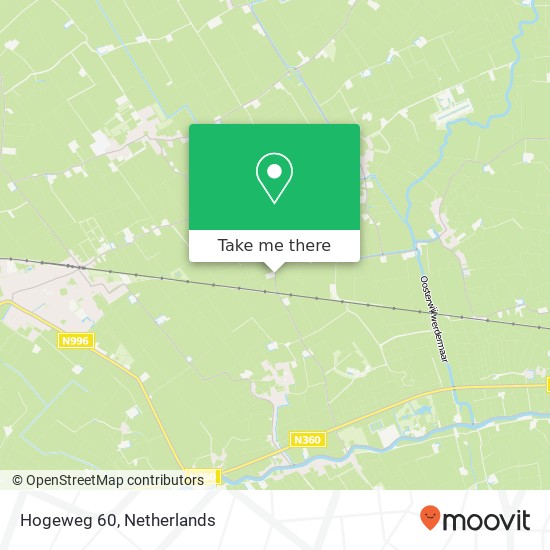 Hogeweg 60 map