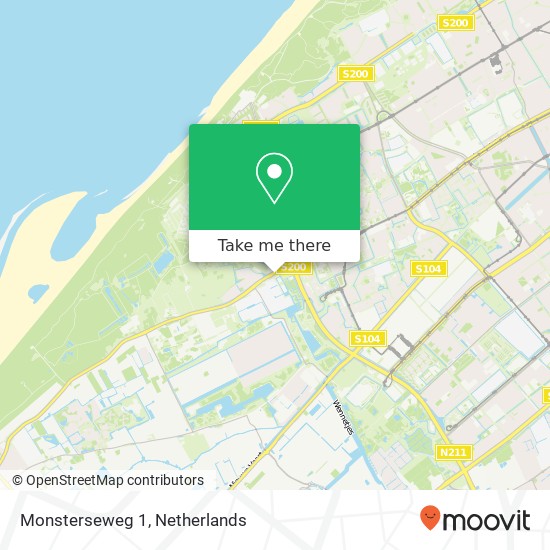 Monsterseweg 1 map