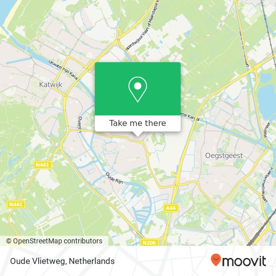 Oude Vlietweg map