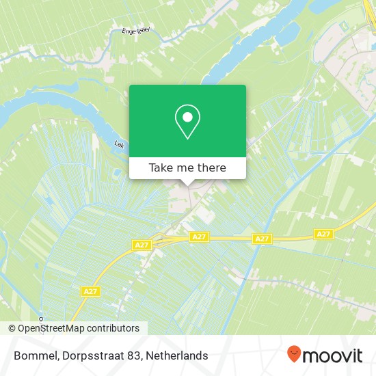 Bommel, Dorpsstraat 83 map