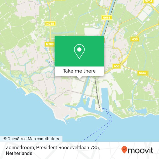 Zonnedroom, President Rooseveltlaan 735 map