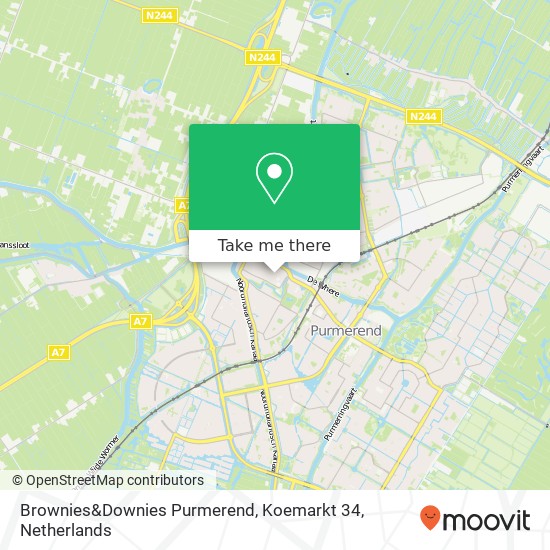 Brownies&Downies Purmerend, Koemarkt 34 map