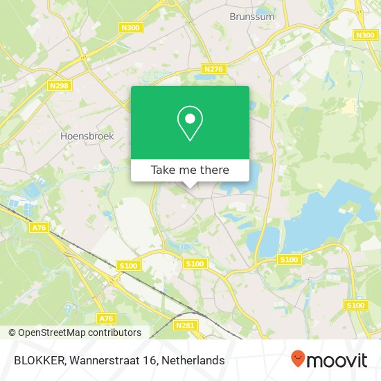 BLOKKER, Wannerstraat 16 map