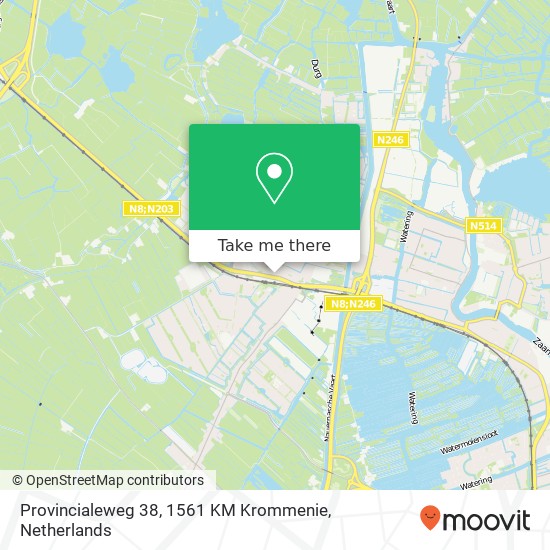 Provincialeweg 38, 1561 KM Krommenie map