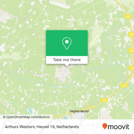 Arthurs Western, Heuvel 18 Karte