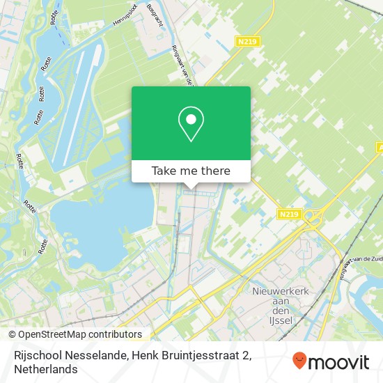 Rijschool Nesselande, Henk Bruintjesstraat 2 map