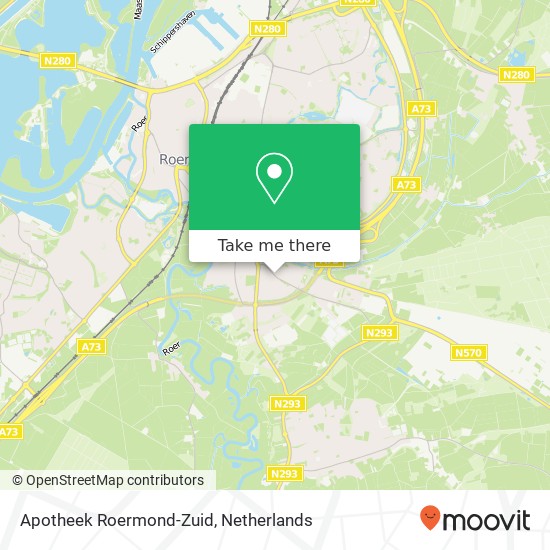 Apotheek Roermond-Zuid map