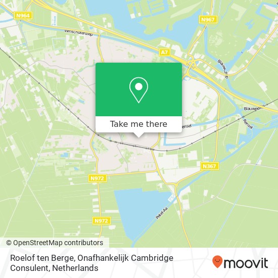 Roelof ten Berge, Onafhankelijk Cambridge Consulent, Emmastraat 3 map