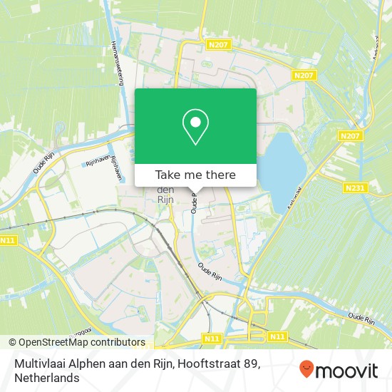 Multivlaai Alphen aan den Rijn, Hooftstraat 89 map