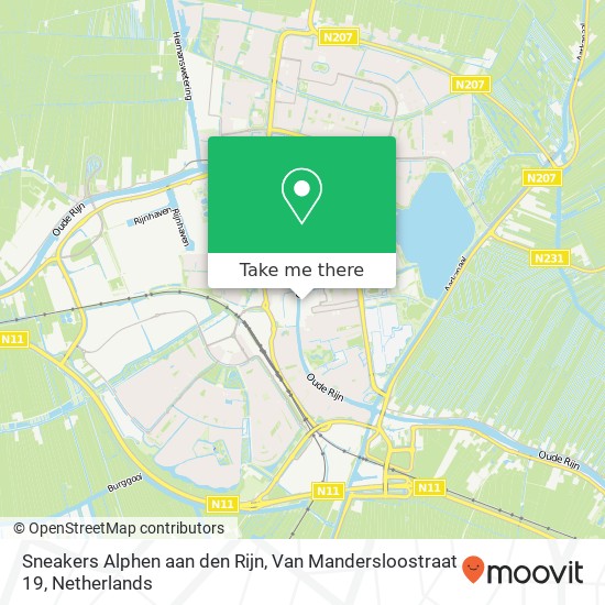 Sneakers Alphen aan den Rijn, Van Mandersloostraat 19 map