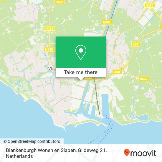 Blankenburgh Wonen en Slapen, Gildeweg 21 map