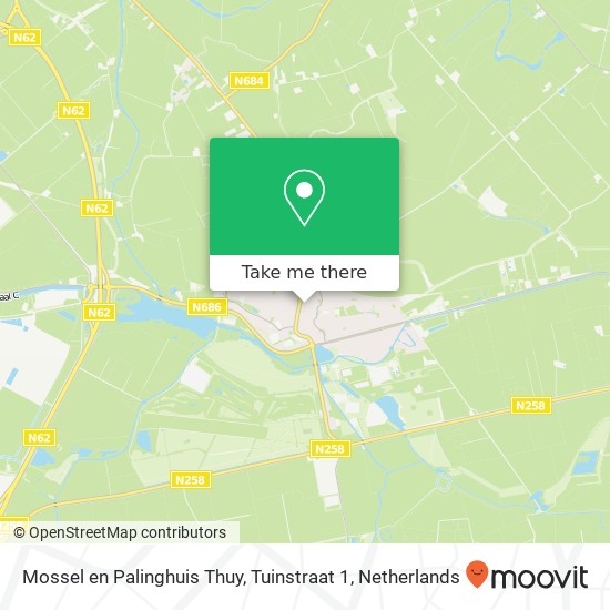 Mossel en Palinghuis Thuy, Tuinstraat 1 Karte