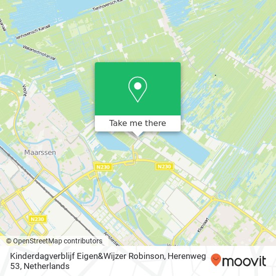 Kinderdagverblijf Eigen&Wijzer Robinson, Herenweg 53 map