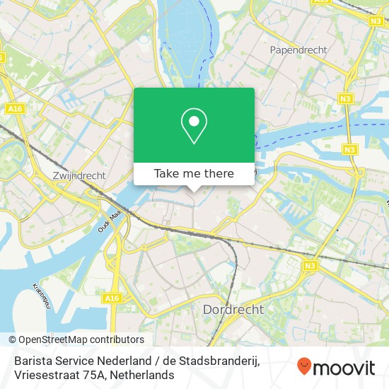 Barista Service Nederland / de Stadsbranderij, Vriesestraat 75A map