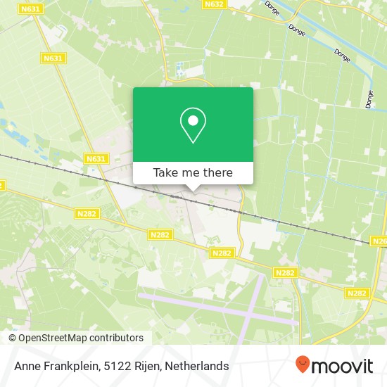 Anne Frankplein, 5122 Rijen map