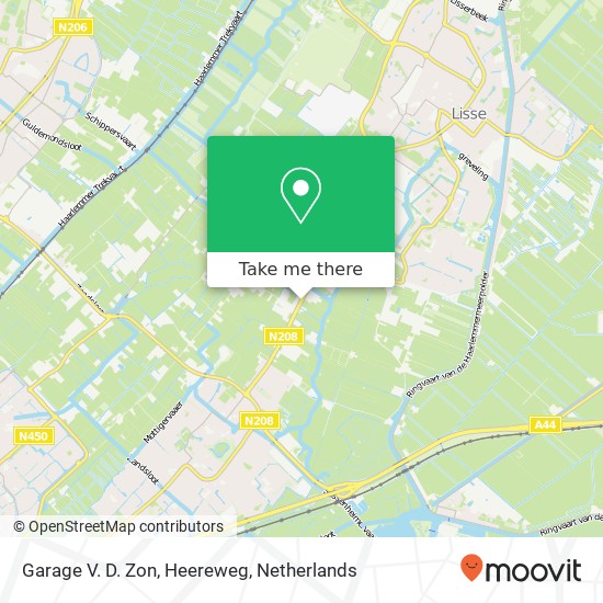 Garage V. D. Zon, Heereweg map