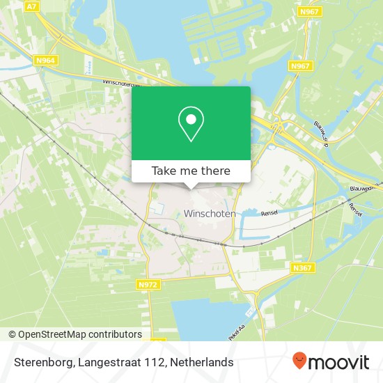 Sterenborg, Langestraat 112 map