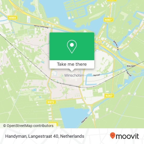 Handyman, Langestraat 40 Karte