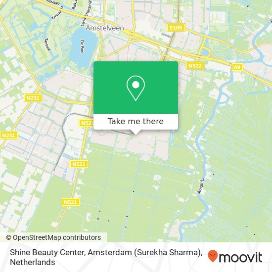Shine Beauty Center, Amsterdam (Surekha Sharma), Praam 9 map