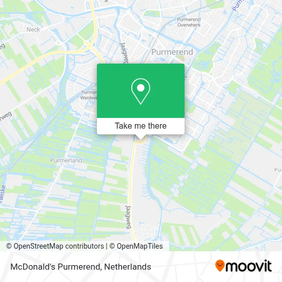 McDonald's Purmerend map