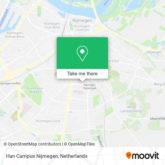 Han Campus Nijmegen Karte