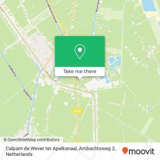 Calpam de Wever ter Apelkanaal, Ambachtsweg 2 map