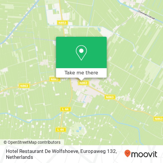 Hotel Restaurant De Wolfshoeve, Europaweg 132 Karte