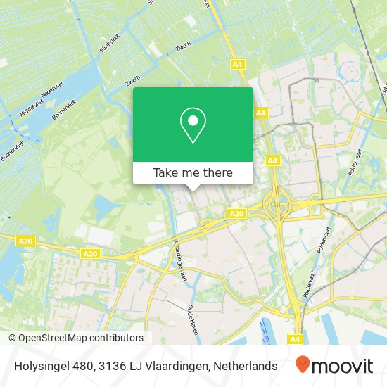 Holysingel 480, 3136 LJ Vlaardingen map