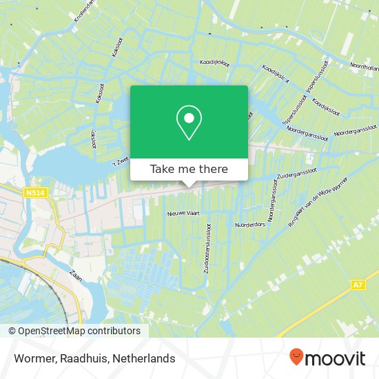 Wormer, Raadhuis map