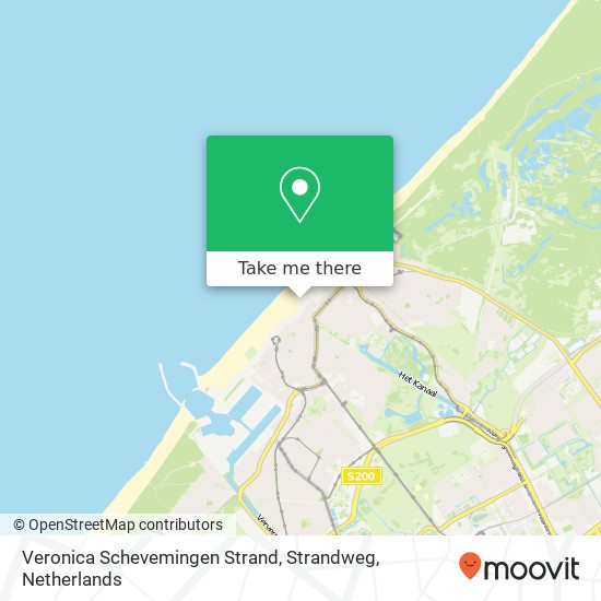 Veronica Schevemingen Strand, Strandweg map