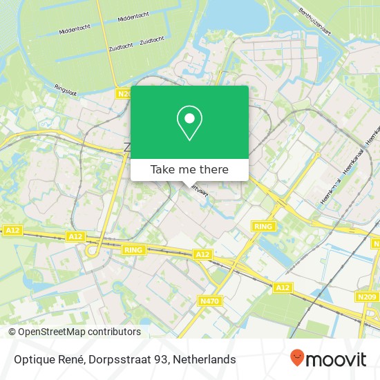 Optique René, Dorpsstraat 93 map