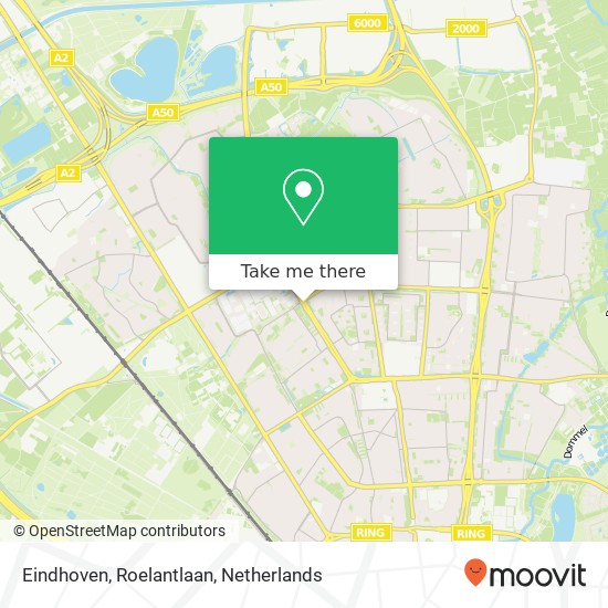 Eindhoven, Roelantlaan Karte