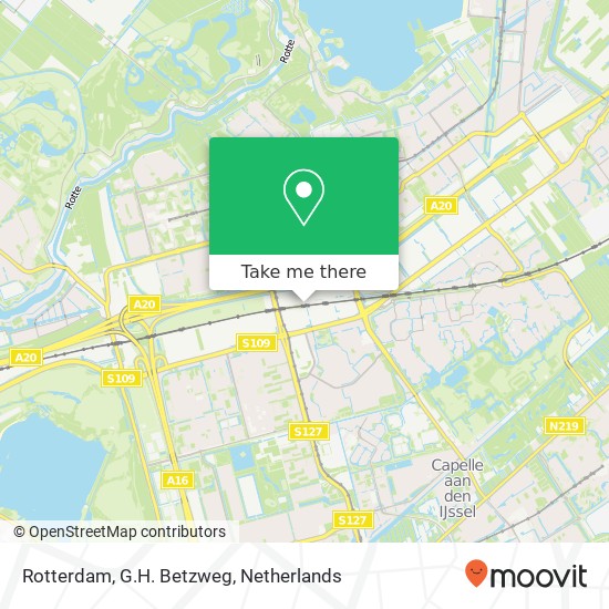 Rotterdam, G.H. Betzweg map
