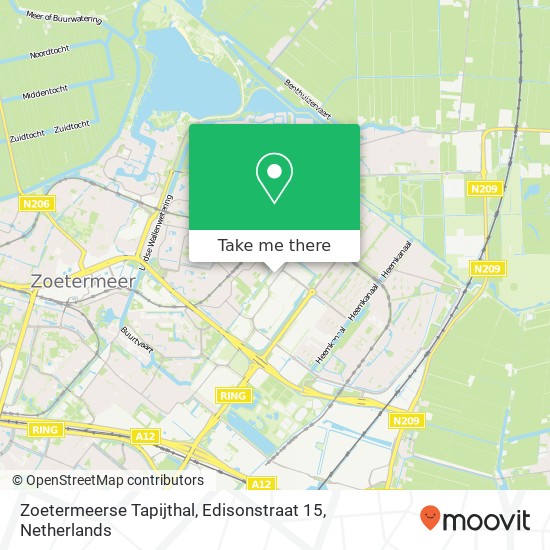 Zoetermeerse Tapijthal, Edisonstraat 15 map