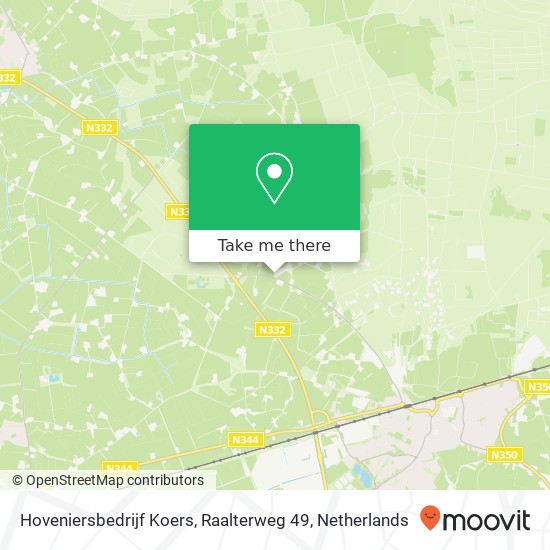 Hoveniersbedrijf Koers, Raalterweg 49 map