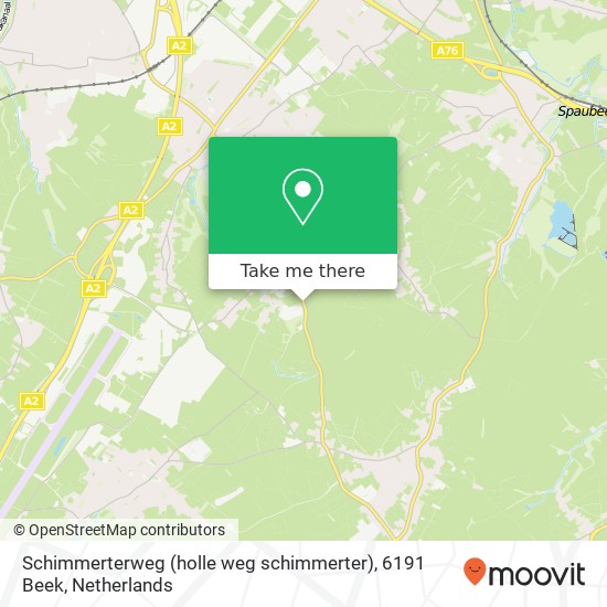 Schimmerterweg (holle weg schimmerter), 6191 Beek map