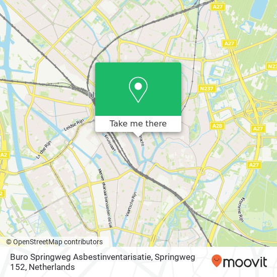 Buro Springweg Asbestinventarisatie, Springweg 152 map