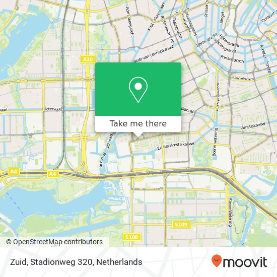 Zuid, Stadionweg 320 map