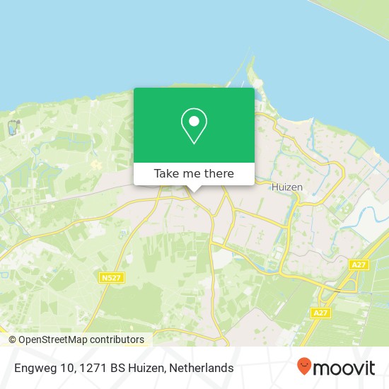 Engweg 10, 1271 BS Huizen map