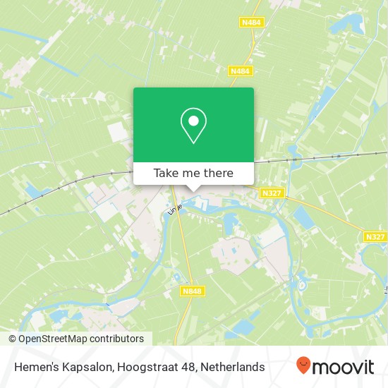 Hemen's Kapsalon, Hoogstraat 48 Karte