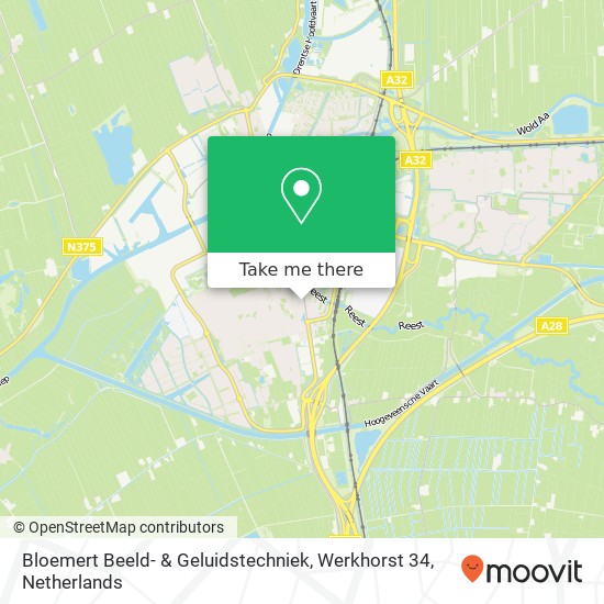 Bloemert Beeld- & Geluidstechniek, Werkhorst 34 Karte