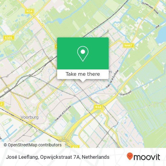 José Leeflang, Opwijckstraat 7A Karte