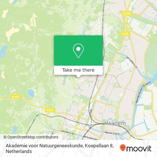 Akademie voor Natuurgeneeskunde, Koepellaan 8 map