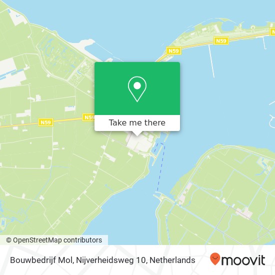 Bouwbedrijf Mol, Nijverheidsweg 10 map