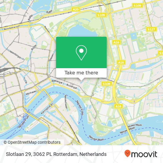 Slotlaan 29, 3062 PL Rotterdam map